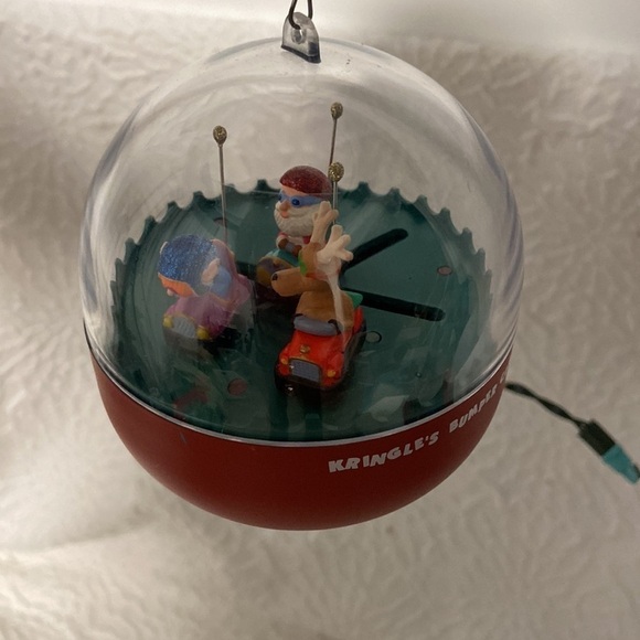 1991 Hallmark Ornament Kringles Bumper Cars Magic Blinking Lights and Motion - Picture 5 of 15